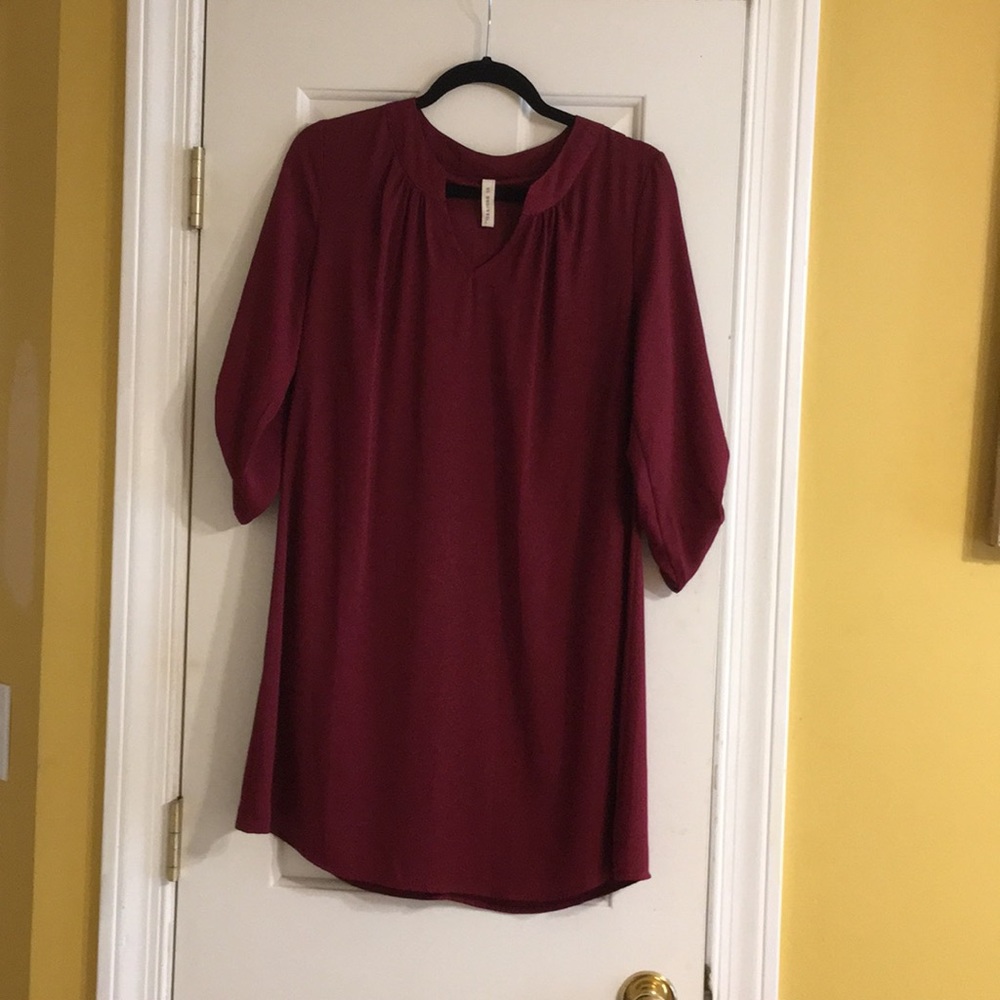 Crimson/burgundy dresss